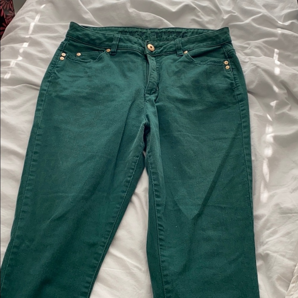 Green Denim Jeans